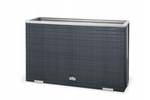 Donica technorattan ogrodowa 100 cm x 30 cm x 60 cm SŁOMKOWA