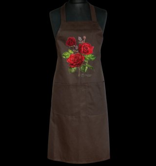 Fartuch ogrodowy Róża 'Crimson Bouquet' (brązowy)