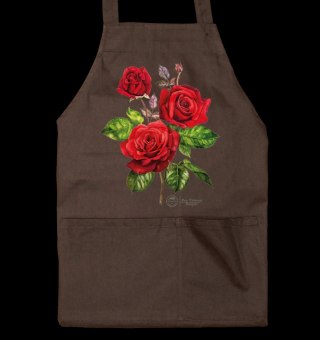 Fartuch ogrodowy Róża 'Crimson Bouquet' (brązowy)
