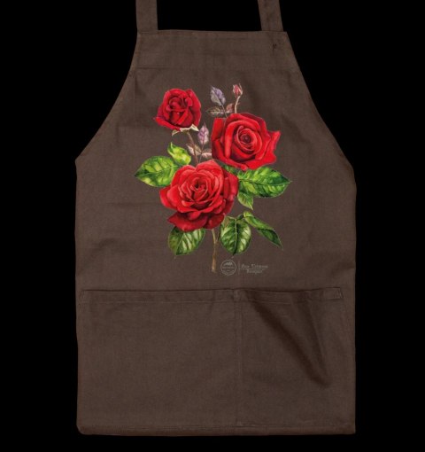 Fartuch ogrodowy Róża 'Crimson Bouquet' (brązowy)