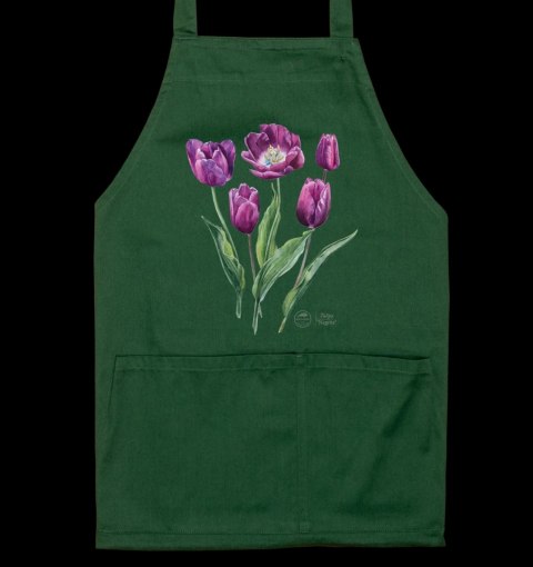 Fartuch ogrodowy Tulipan 'Negrita' (zielony)