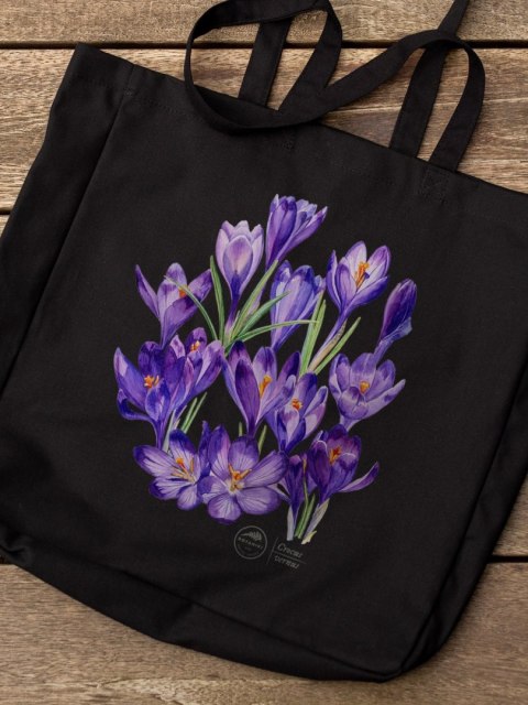 Krokus wiosenny - torba bawełniana