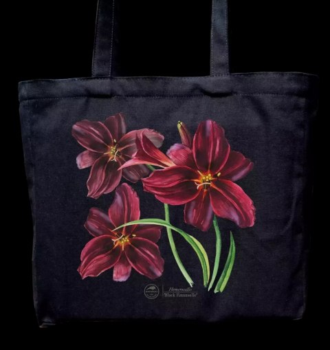 Liliowiec 'Black Emanuelle' - torba bawełniana