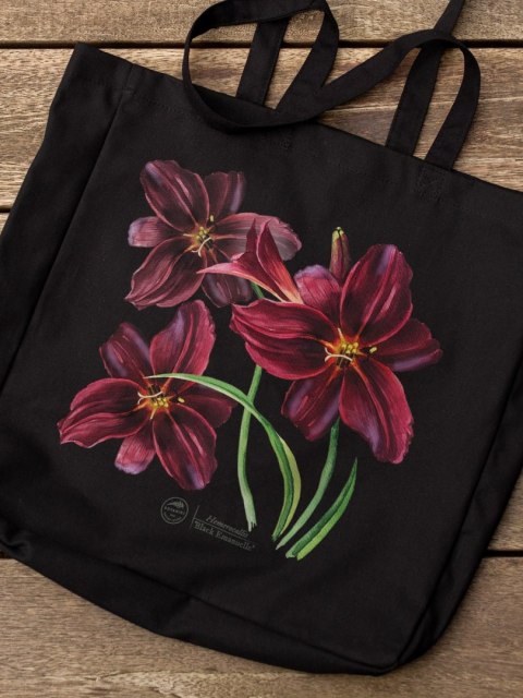 Liliowiec 'Black Emanuelle' - torba bawełniana