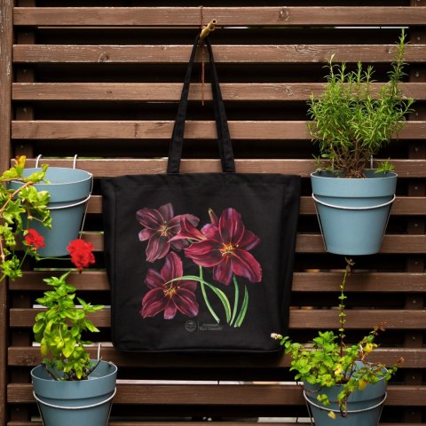 Liliowiec 'Black Emanuelle' - torba bawełniana