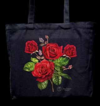 Róża 'Crimson Bouquet' - torba bawełniana