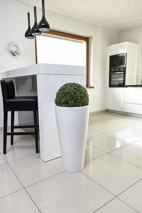 Donica Della 75 cm biała