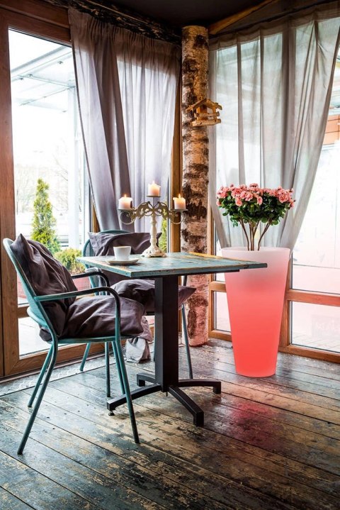Donica Della 75 cm podświetlana LED RGB + pilot do wnętrz