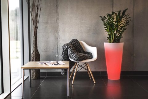 Donica Della 75 cm podświetlana LED RGB + pilot na zewnątrz