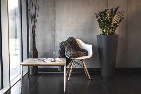 Donica Della 90 cm WP ciemny marmurek