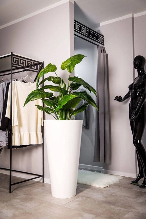 Donica Della 90 cm biała