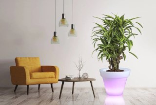 Donica Grande 75 cm podświetlana LED RGB + pilot na zewnątrz