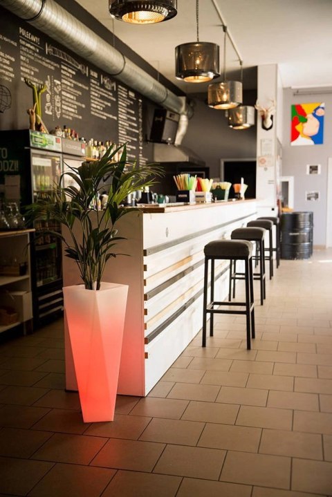 Donica Rossa 75 cm podświetlana LED RGB + pilot na zewnątrz