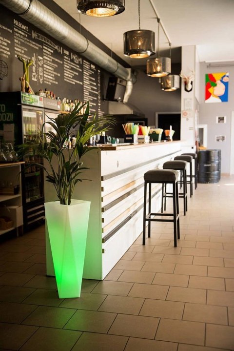 Donica Rossa 75 cm podświetlana LED RGB + pilot na zewnątrz