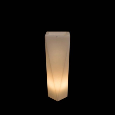 Donica Rossa 75 cm podświetlana barwa ciepła na zewnątrz