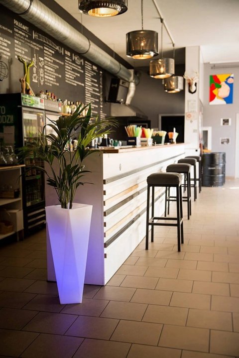 Donica Rossa 90 cm podświetlana LED RGB + pilot na zewnątrz